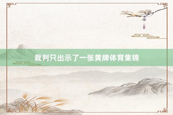 裁判只出示了一张黄牌体育集锦