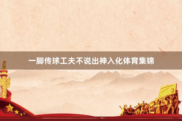一脚传球工夫不说出神入化体育集锦