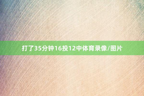 打了35分钟16投12中体育录像/图片