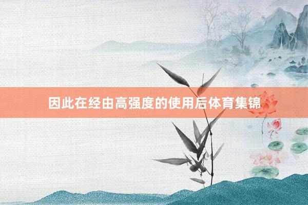 因此在经由高强度的使用后体育集锦