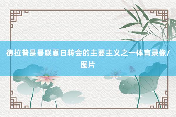 德拉普是曼联夏日转会的主要主义之一体育录像/图片