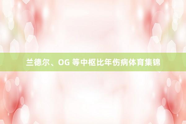 兰德尔、OG 等中枢比年伤病体育集锦