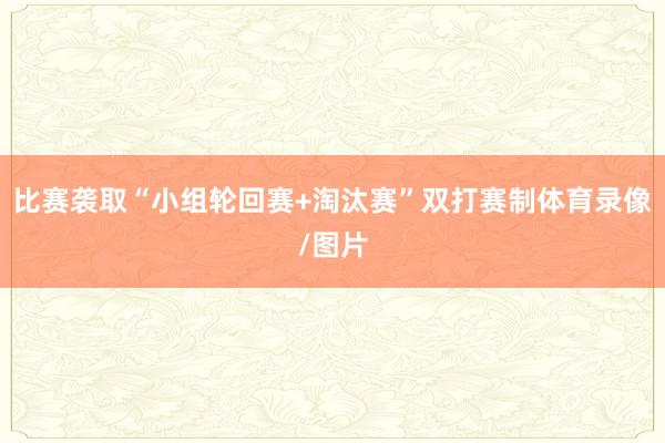 比赛袭取“小组轮回赛+淘汰赛”双打赛制体育录像/图片
