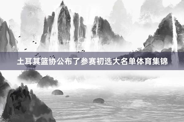 土耳其篮协公布了参赛初选大名单体育集锦