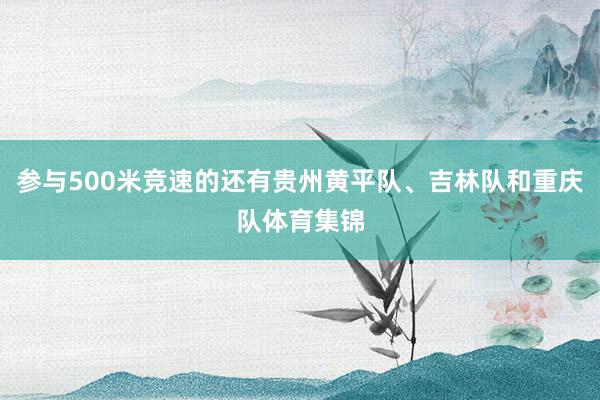 参与500米竞速的还有贵州黄平队、吉林队和重庆队体育集锦