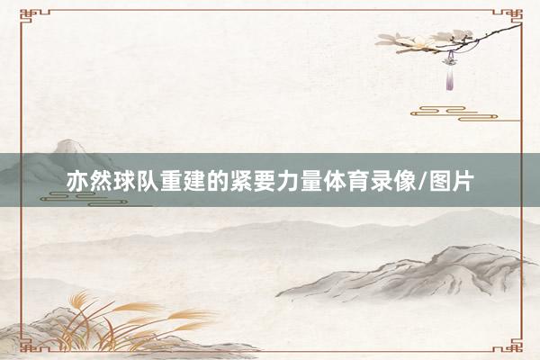 亦然球队重建的紧要力量体育录像/图片