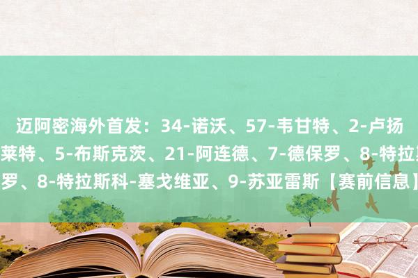 迈阿密海外首发：34-诺沃、57-韦甘特、2-卢扬、18-阿尔巴、42-布莱特、5-布斯克茨、21-阿连德、7-德保罗、8-特拉斯科-塞戈维亚、9-苏亚雷斯【赛前信息】体育录像/图片