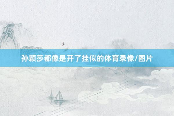 孙颖莎都像是开了挂似的体育录像/图片