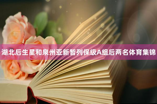 湖北后生星和泉州亚新暂列保级A组后两名体育集锦