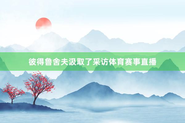 彼得鲁舍夫汲取了采访体育赛事直播