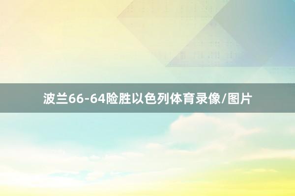 波兰66-64险胜以色列体育录像/图片