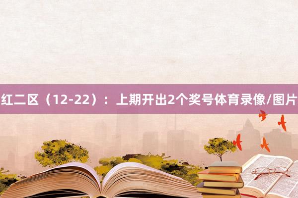 红二区（12-22）：上期开出2个奖号体育录像/图片