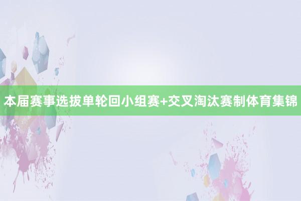 本届赛事选拔单轮回小组赛+交叉淘汰赛制体育集锦