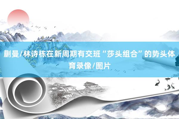蒯曼/林诗栋在新周期有交班“莎头组合”的势头体育录像/图片