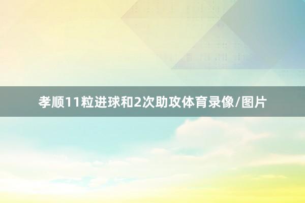 孝顺11粒进球和2次助攻体育录像/图片