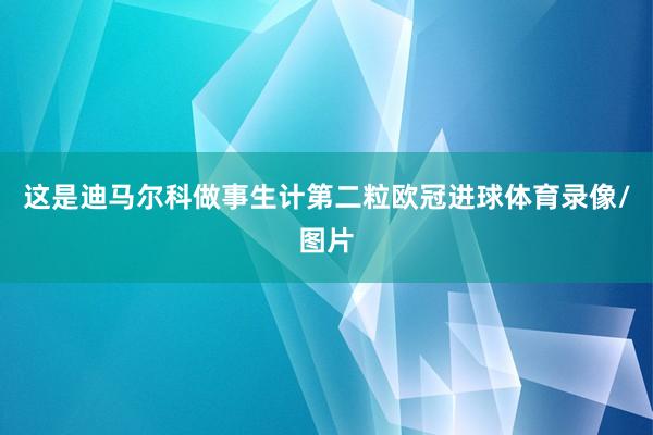这是迪马尔科做事生计第二粒欧冠进球体育录像/图片