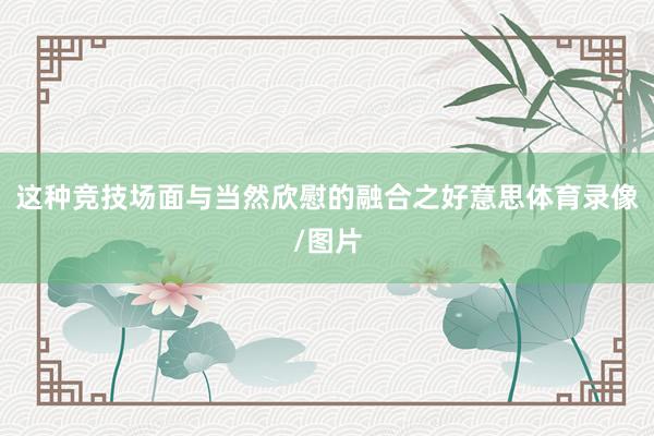 这种竞技场面与当然欣慰的融合之好意思体育录像/图片