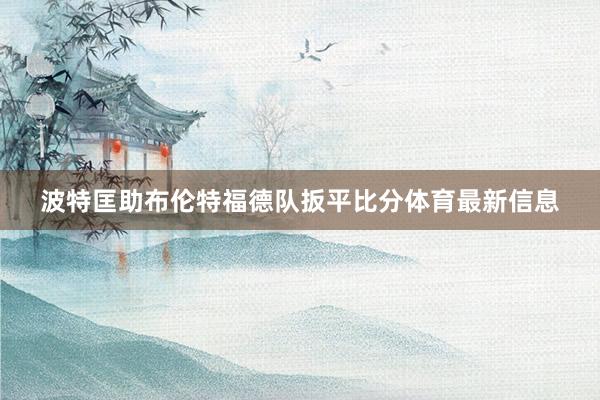 波特匡助布伦特福德队扳平比分体育最新信息