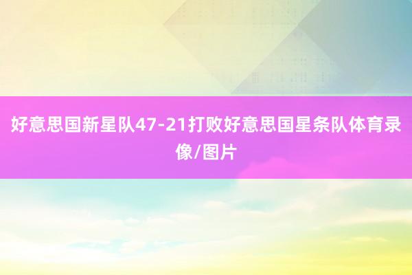 好意思国新星队47-21打败好意思国星条队体育录像/图片