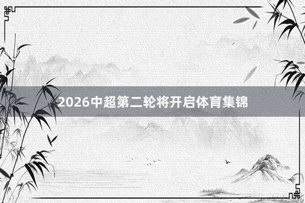2026中超第二轮将开启体育集锦