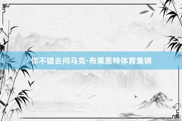 你不错去问马克·布莱恩特体育集锦