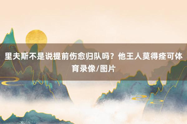 里夫斯不是说提前伤愈归队吗？他王人莫得痊可体育录像/图片