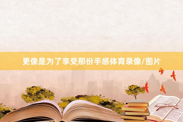 更像是为了享受那份手感体育录像/图片