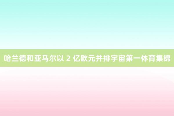 哈兰德和亚马尔以 2 亿欧元并排宇宙第一体育集锦