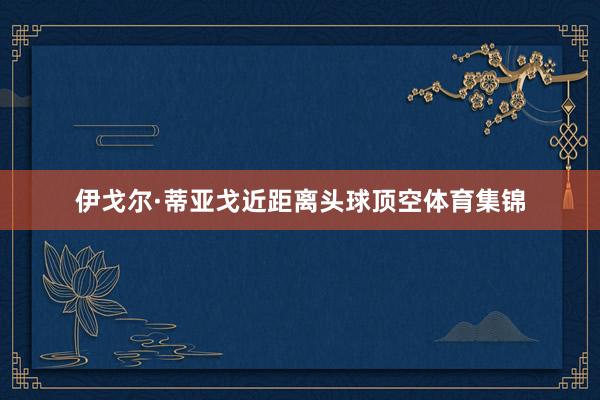 伊戈尔·蒂亚戈近距离头球顶空体育集锦