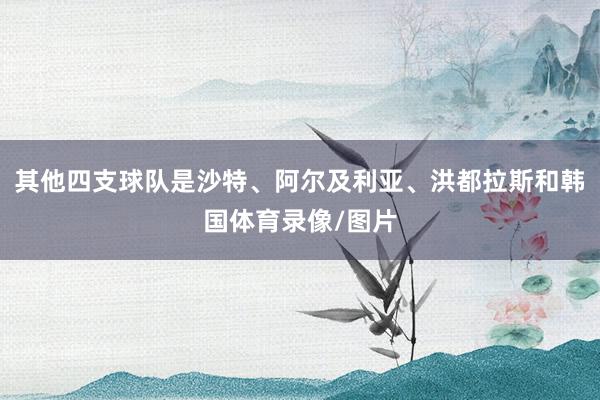 其他四支球队是沙特、阿尔及利亚、洪都拉斯和韩国体育录像/图片